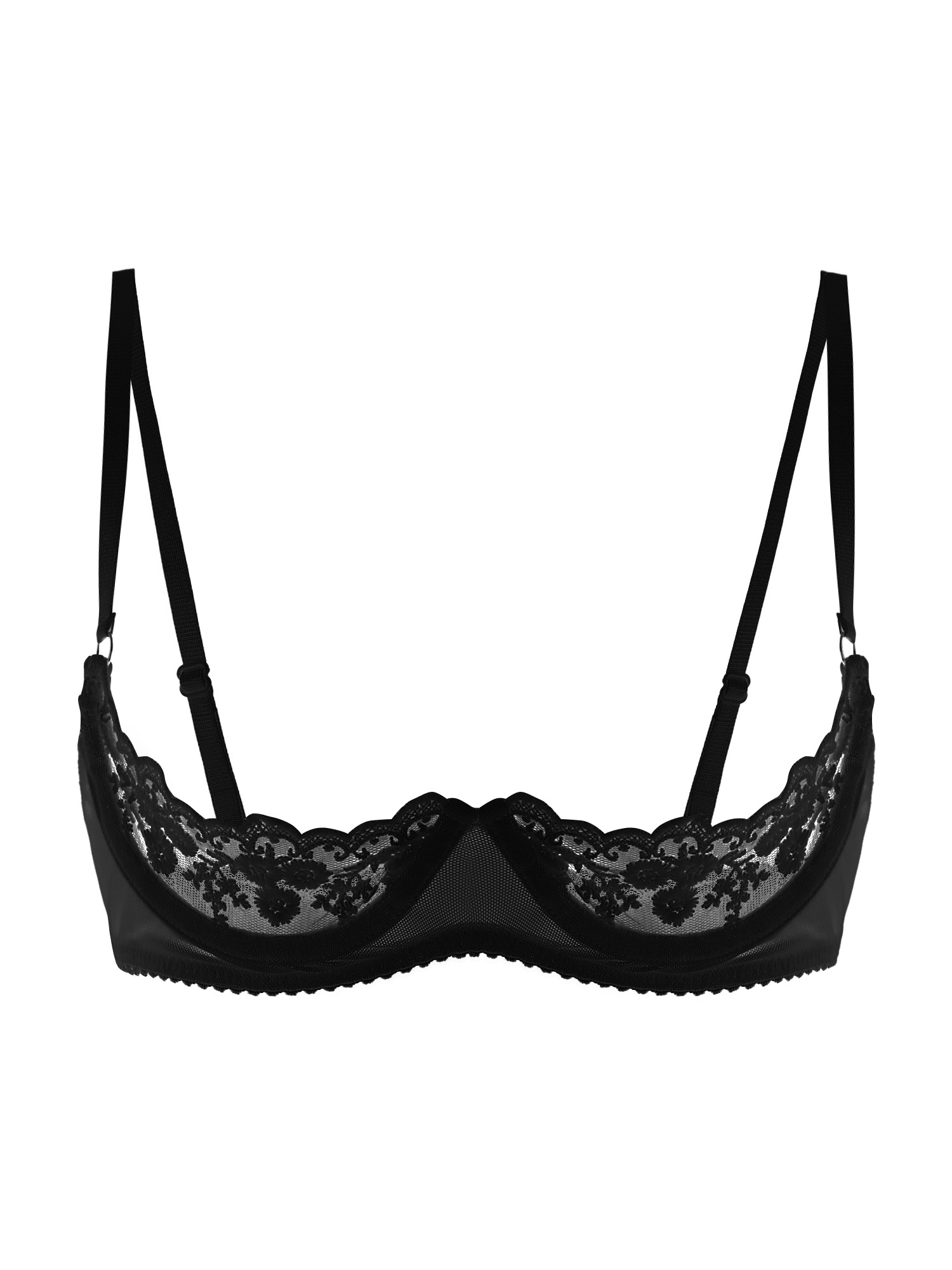 Women Sexy Open Cups Bra Sheer - đánh giá và giá Sheer Bra Lace
