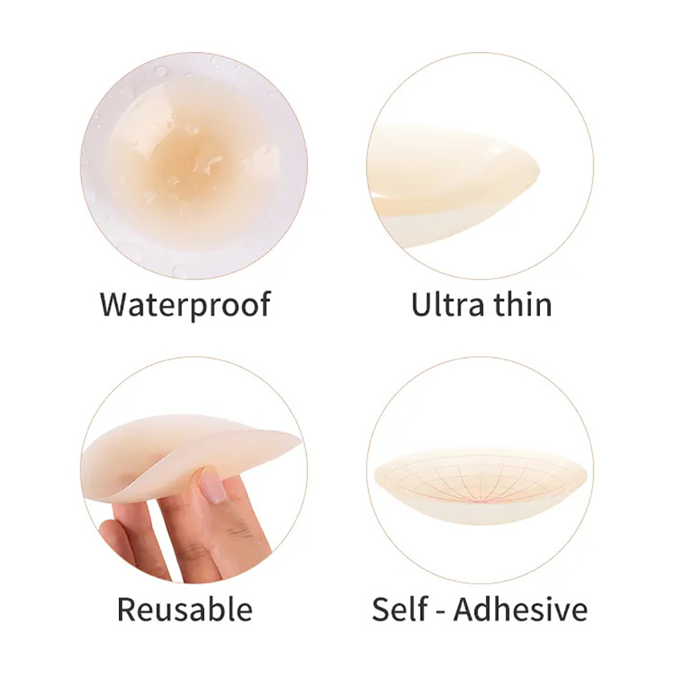 Reusable Silicone Adhesive Nip - đánh giá và giá Strapless Bra Adhesive