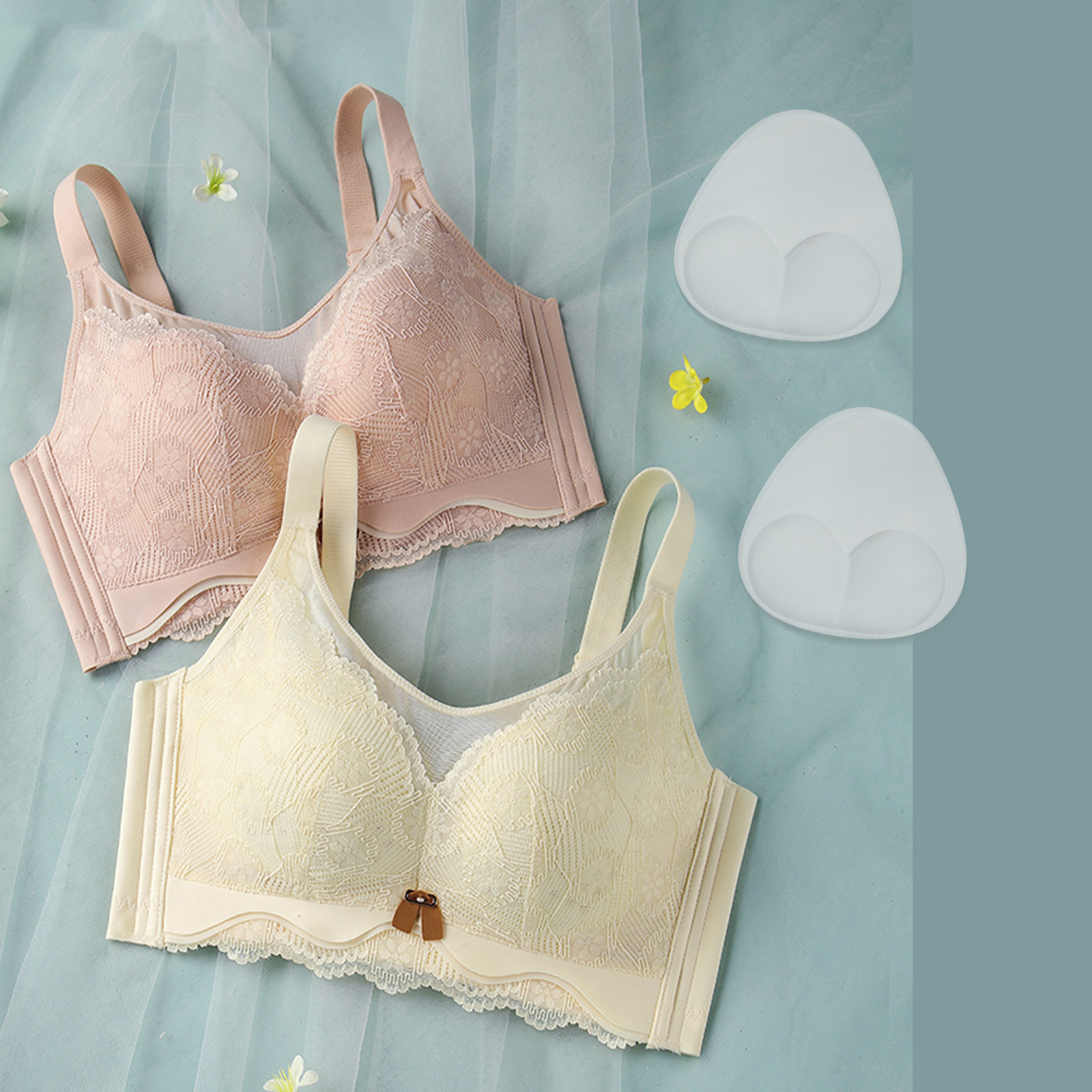 1Pair Women's Silicone Bra Ins - đánh giá và giá Push Up Bra Silicone